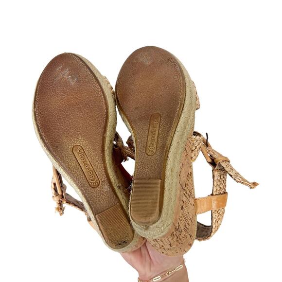 BareTraps Tracie Espadrille Braided Wedges Sz 6 - Picture 9 of 12